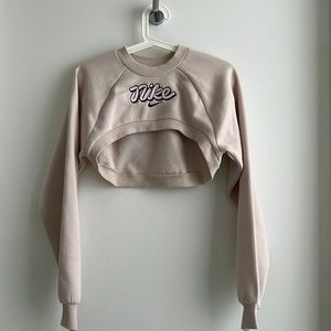 Nike embroidered crop top.